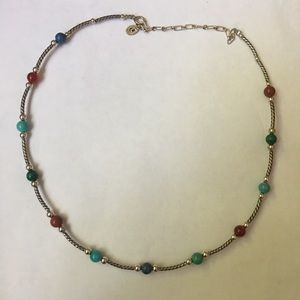 Carolyn Pollack Multi Gemstone Station Necklace